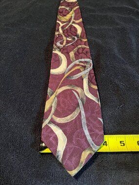 100% SILK MEN'S NECKTIE MONTEREY COUNTY BY THE SEA